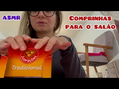 ASMR COMPRAS PARA O SALÃO #asmr