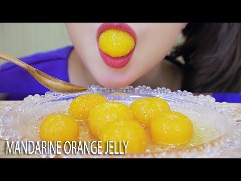 ASMR MANDARIN ORANGE JELLY - JEWLY GIFT BOX PART 01 | SOFT EATING SOUNDS | LINH-ASMR