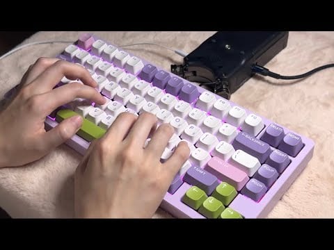 ASMR | 맛있는 기계식 키보드 2종과 블루투스 키보드 타이핑👾 Typing on Thocky & Crunchy Keyboards⌨️