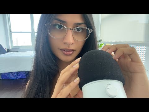 asmr mic scratching foam cover 🐚 | relaxing and intense