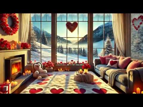 Romantic 💕 Relaxing Sounds Cozy Jazz Music Winter Valentine's Day 💕 Ambiance