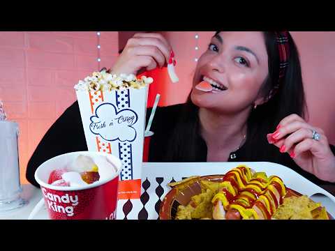 ASMR | Popcorn 🍿 | Candies 🍬 | Hotdog  🌭 | Mouth Sounds | Tingling 🌙 | Cinema Food 🎦| Mukbag 먹방