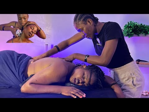 ASMR She Came for a Body Massage… But Fell Asleep 😴 Armpit and feet tickling 