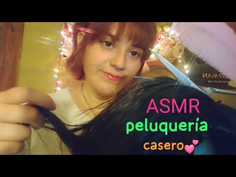 ASMR roleplay peluquería casero✂️💤