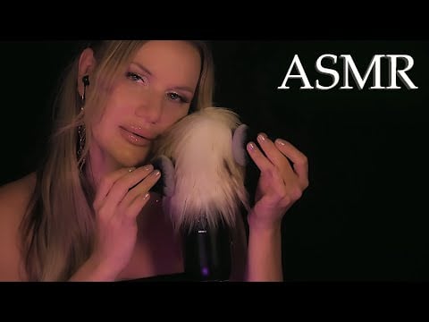 1H ASMR 🌙 Gentle Ear to Ear Whispers,"Shh, Relaaax, It's Ok" ,Fluffy Mic and Rain for the Deep Sleep