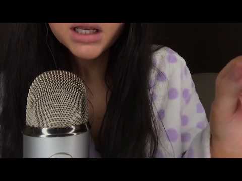 ASMR UNINTELLIGIBLE WHISPER UP CLOSE + NEW MIC