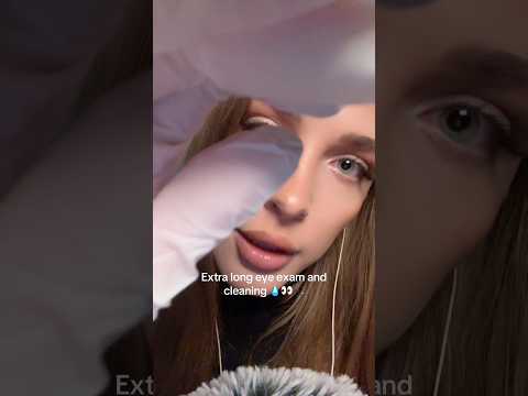 Checking your eyes 👀🩺 #asmr #eyecleaning #tingles #texas #london