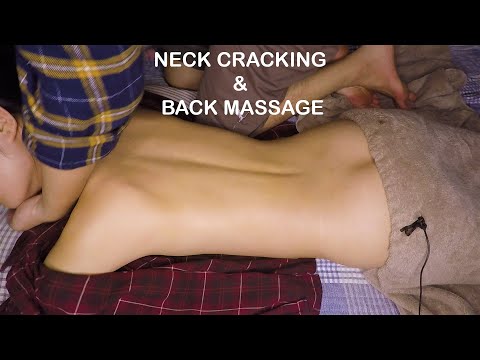 ASMR | Reiki Back Massage & Neck Cracking