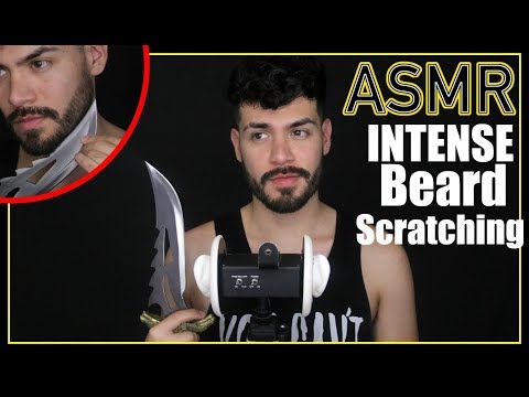 ASMR - Beard Scratching & Blade Sounds (Male Whisper for Sleep & Relaxation)