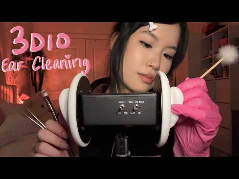 ASMR Cleaning Your Ears While You're Asleep // 3dio ear cleaning