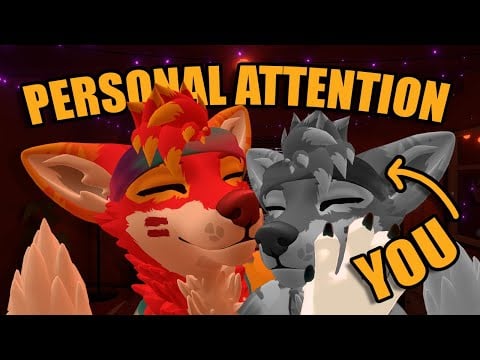 Furry ASMR: Personal Attention to Fix Your Sleep Tonight ❤️(Paw Visual ASMR) [3DIO VRChat]