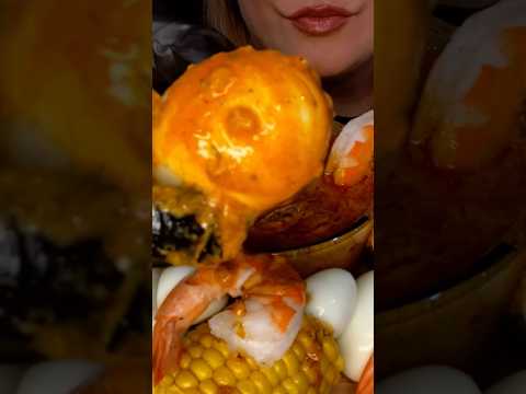 Would you eat this?😳 #asmr #food #seafoodboil #viral #eating #mukbang