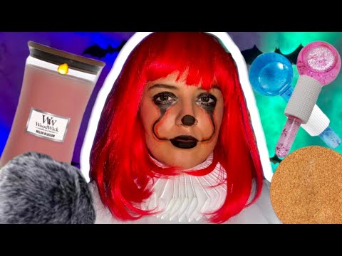 Pennywise ASMR LIVE 🎈🤡 — crackle candle, tapping, fluffy mic, mouth sounds, & water sounds!