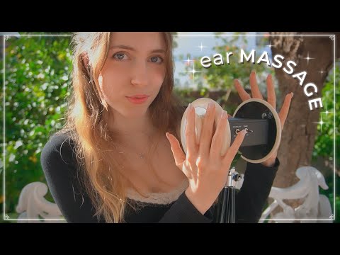 ASMR ✧ MASAJE de Orejas en TU JARDÍN 🌿 🐈 ✨