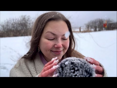 asmr in the snow ❄️