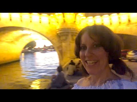 ASMR walking in Paris by the Seine river