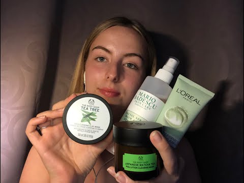 ASMR| Tapping on my favourite skin care products