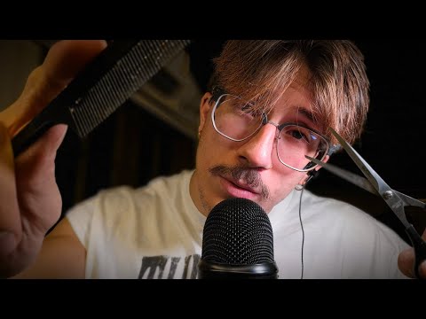 💈ASMR Barbearia - Corte de cabelo, barba e sobrancelha para dormir profundamente