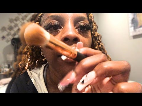 ASMR VDAY Makeup Roleplay 🌹💞 (layered sounds)