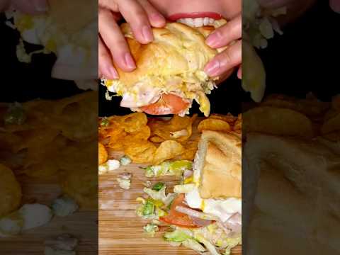 Trying Firehouse Subs for the FIRST time #asmr #sandwich #food #mukbang #shorts