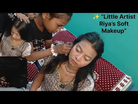  Soft & Soothing Makeup by Little Riya 🌸 — pure calm, gentle touches, and relaxing ASMR vibes 🤍