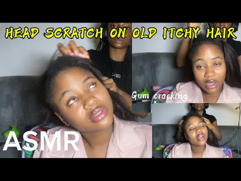 ASMR💫HEAD SCRATCH ON OLD ITCHY HAIR 