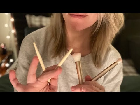 ASMR Personal Attention - Face brushing, scalp inspection, & calming conversation (soft spoken)