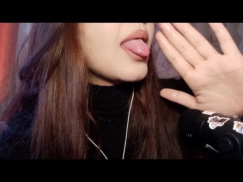 Asmr spit painting your face fake Special attention 