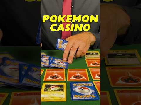 Casino ASMR using Pokemon Cards #asmr #shorts
