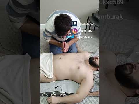 The most ideal massage techniques for the chest, arms, and abdomen. #satisfying #relaxing #asmr