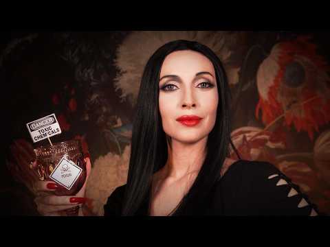 ASMR: Embrace Your Inner Darkness: Halloween Couture with Morticia Addams. Rp, storytelling