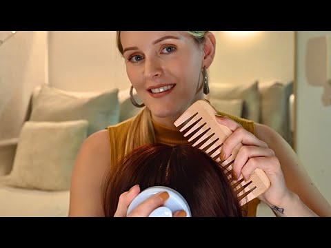 ASMR Gentle Hair Brushing and Scalp Massage Sounds to Help You Sleep ...