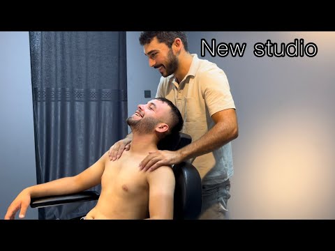Perfect ASMR barber massage in the New Studio Emircan ASMR