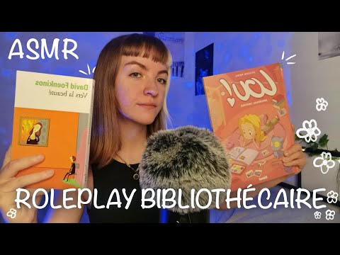 ASMR | Roleplay Bibliothécaire 📖(tapping, inaudible, chuchotements...)🌟