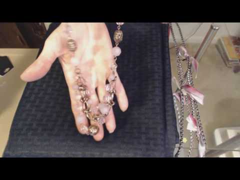 ASMR Soft Spoken ~ Thrift Store Jewelry Shopping Haul Show & Tell