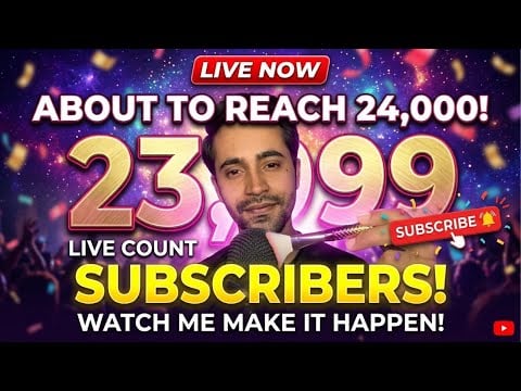 HELP ME HIT 24,000 SUBSCRIBERS! 🔴 Live Subscriber Count + Relaxing ASMR