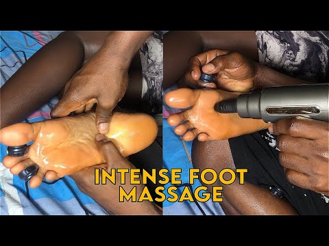 ASMR ✨ INTENSE Lymphatic Foot Oiling  MASSAGE | Tingles & Relaxation