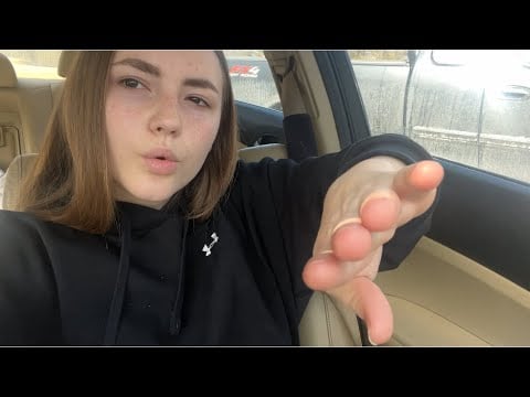 ASMR Car Camera/Hand Movements + Whispers🌼