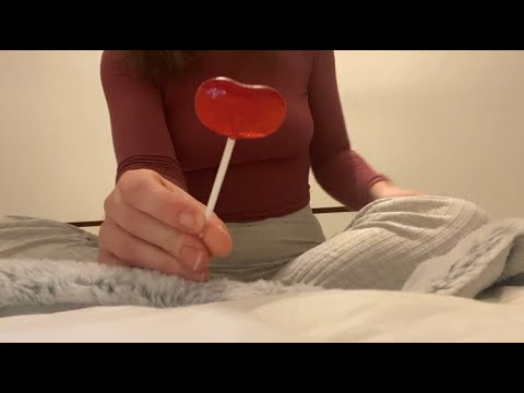 ASMR Lollipop Sounds: featuring fabric scratching and tapping 🍭🍭🥰