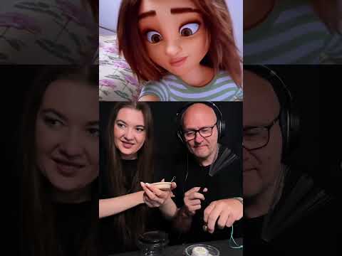 Śmieszne podkładanie dźwięków asmr pod film Luck 😂 #shorts