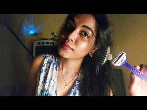 ASMR HINDI| Female Barber Shaving Your Lovely Face 👀 
