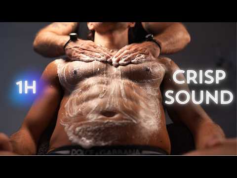 Spa ASMR With Soap Bubbles Chest Massage No Talking