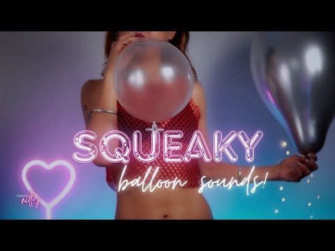 ASMR🎈Balloon Inflating, Balloon Popping | Squeaky Groaning Balloon Sounds (No Talking)