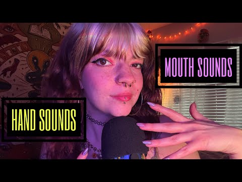 ASMR HAND SOUNDS & MOUTH SOUNDS *fast & aggressive*