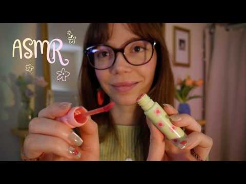 ASMR | Maquillage et coiffure de printemps 🌷🍓