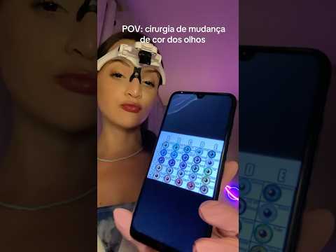 ASMR POV: cirurgia de mudança da cor dos olhos #asmr #pov #roleplay #tingles
