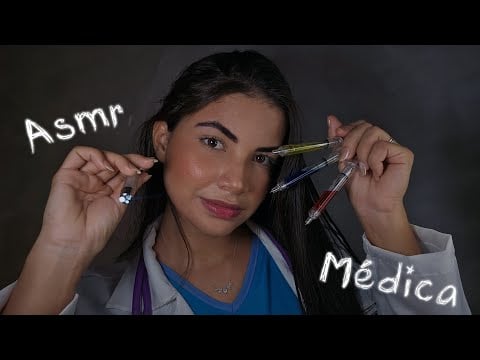 ASMR ROLEPLAY EXAME MÉDICO DE CORPO INTEIRO 🩺💉 (Voz suave)