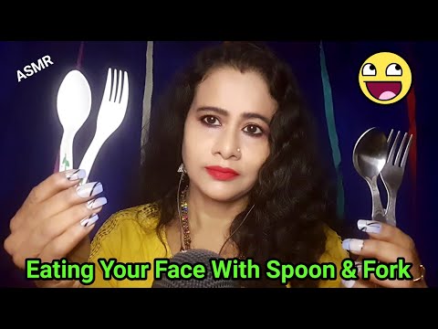 🍴Eating Your Face ASMR | Fork + Spoon + Mouth Sounds | Asmr Ghosal