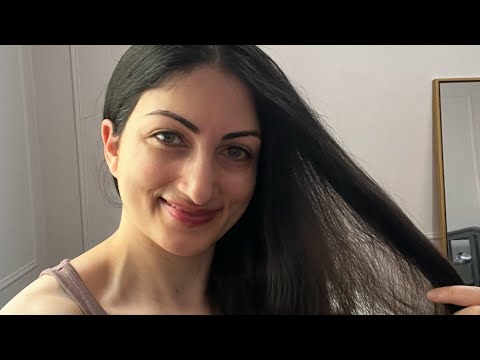 ASMR| BRUSHING MY HAIR OVER MY FACE