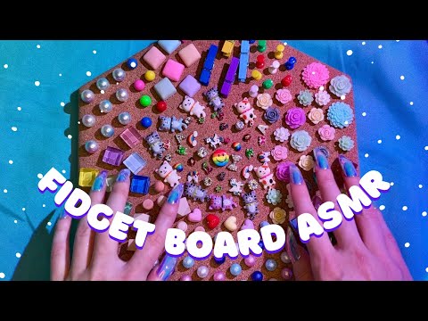 ASMR 💜 Fidget Board Sounds - No Talking ASMR Scratching and Tapping for Relaxation and Sleep
